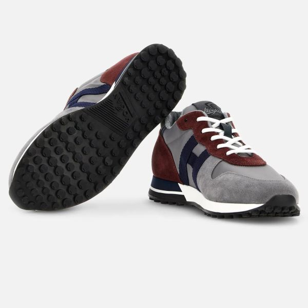 Hogan H383 Sneaker Grijs/Bordeaux