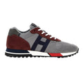 Hogan H383 Sneaker Grijs/Bordeaux