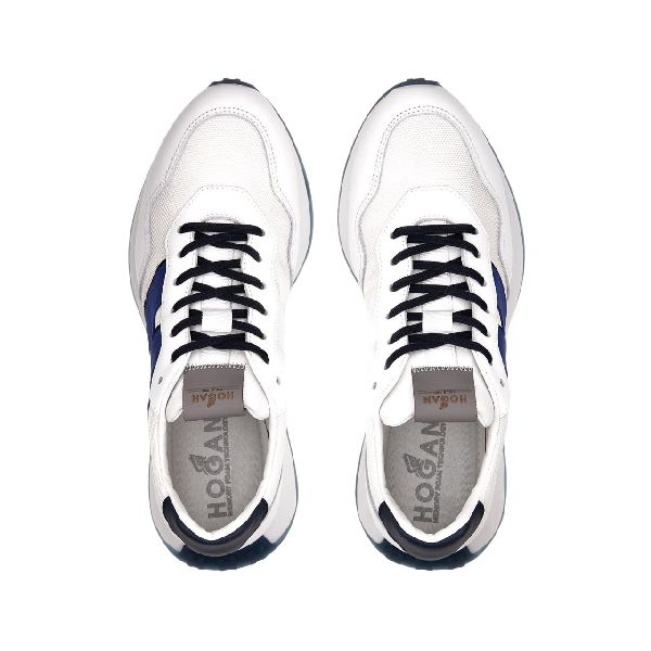 hogan h601 sneaker wit blauw zwart