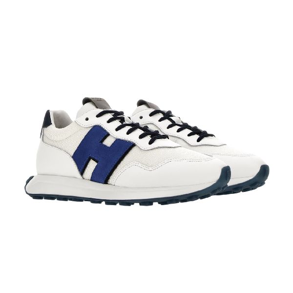 hogan h601 sneaker wit blauw zwart