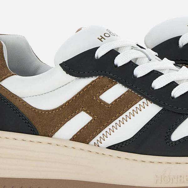 Hogan H630 Sneaker Wit/Bruin/Navy