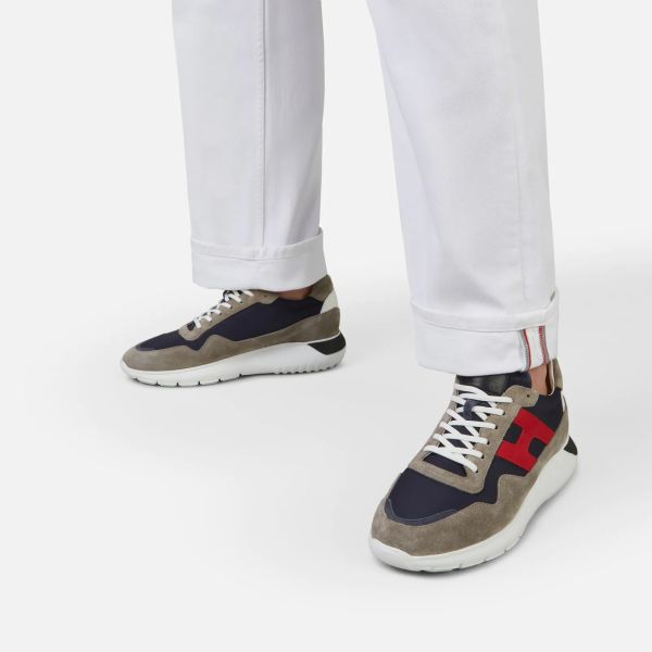 Hogan Interactive Sneaker Blauw/Rood/Bruin