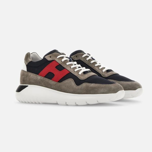 Hogan Interactive Sneaker Blauw/Rood/Bruin