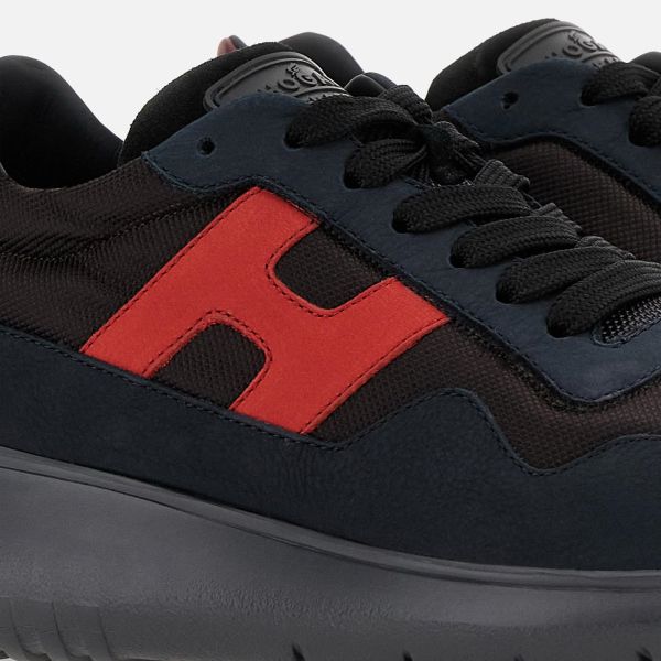Hogan Interactive Sneaker Navy/Bruin/Rood