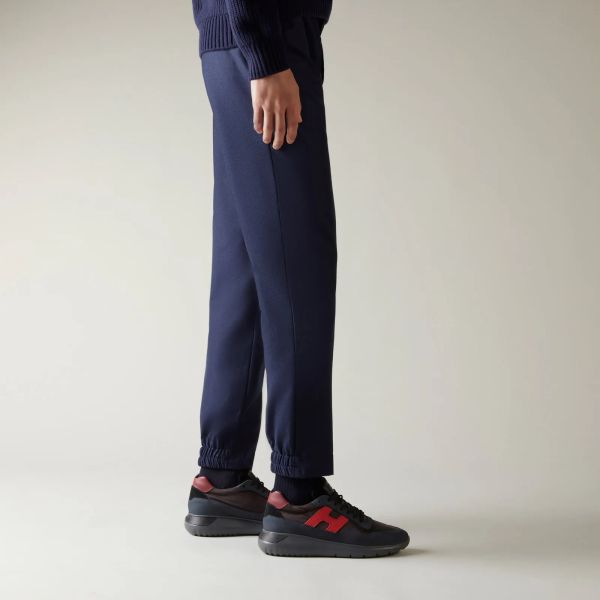 Hogan Interactive Sneaker Navy/Bruin/Rood