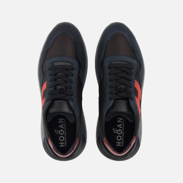 Hogan Interactive Sneaker Navy/Bruin/Rood