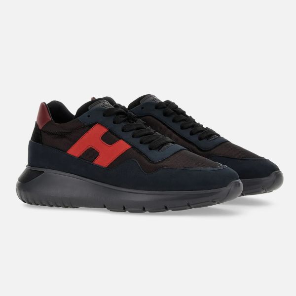 Hogan Interactive Sneaker Navy/Bruin/Rood