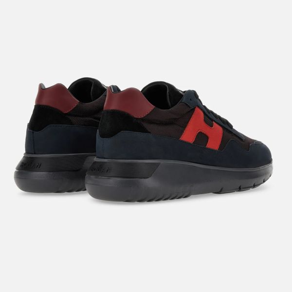 Hogan Interactive Sneaker Navy/Bruin/Rood