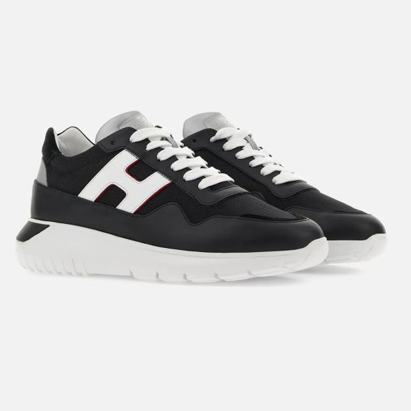 Hogan Interactive Sneaker Zwart/Wit/Zilver