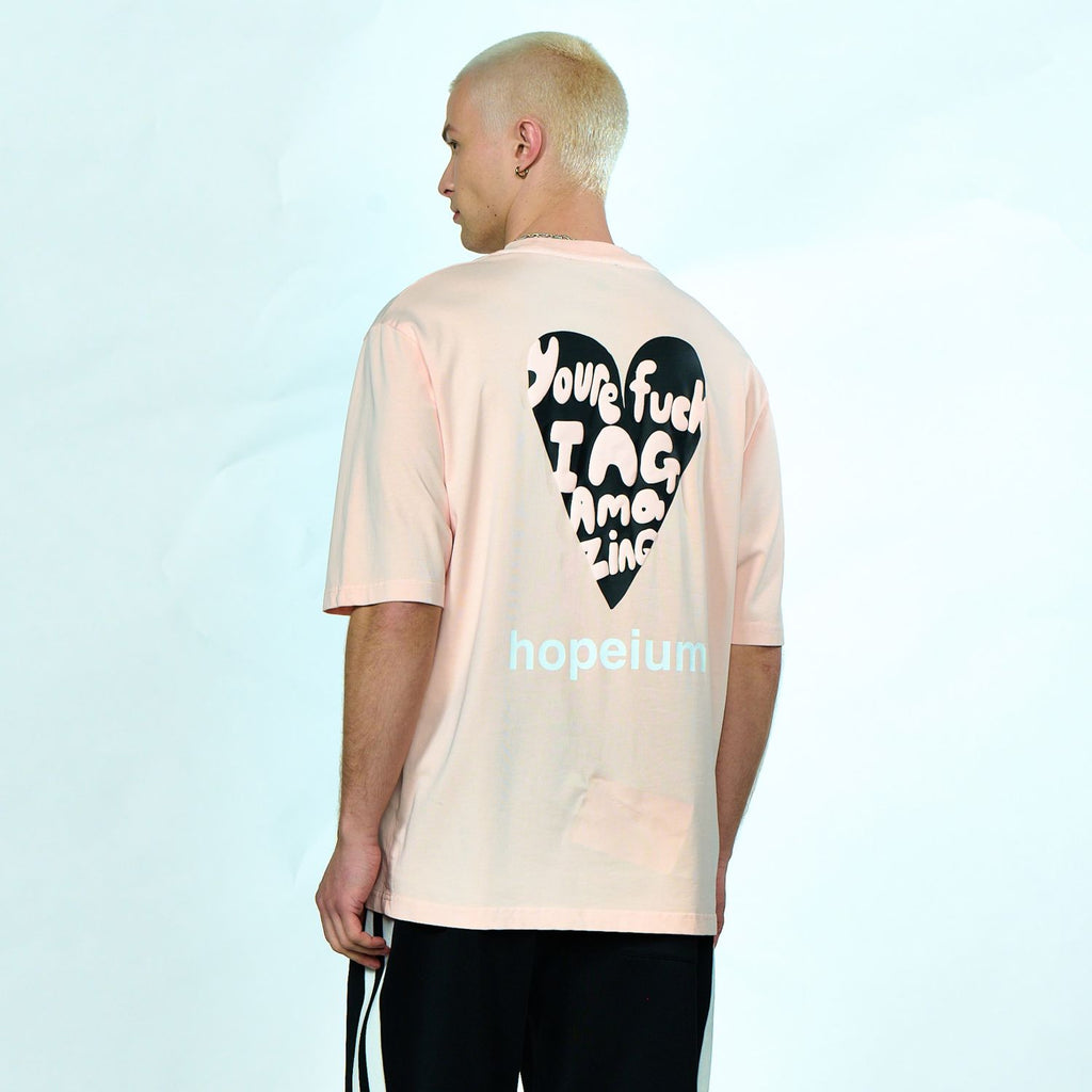 Hopeium Fucking Amazing T-shirt Roze
