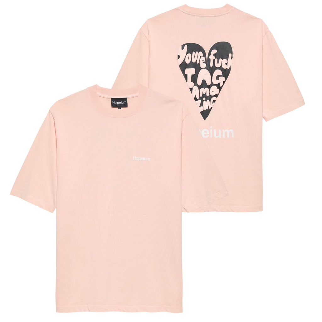 Hopeium Fucking Amazing T-shirt Roze