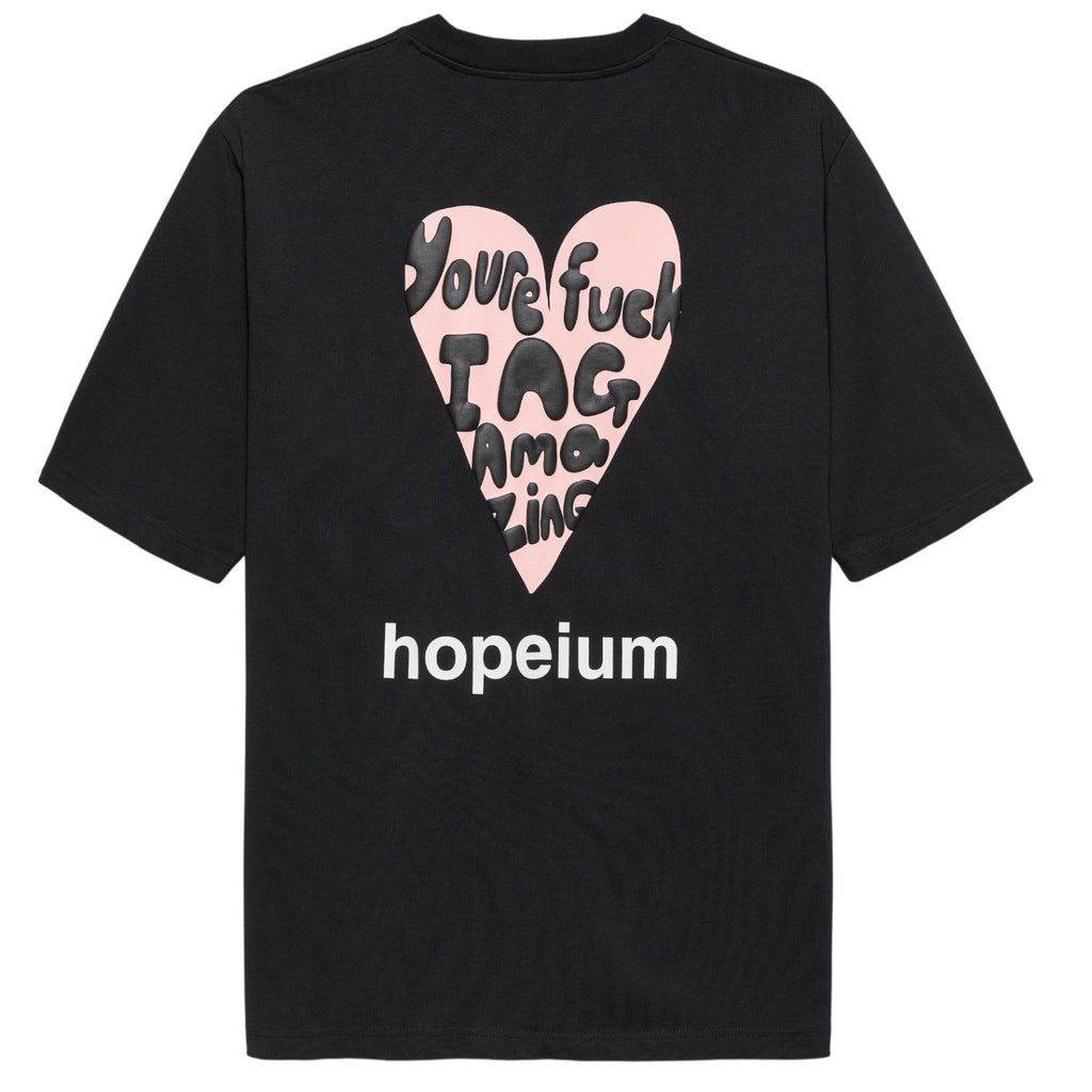 Hopeium Fucking Amazing T-shirt Zwart