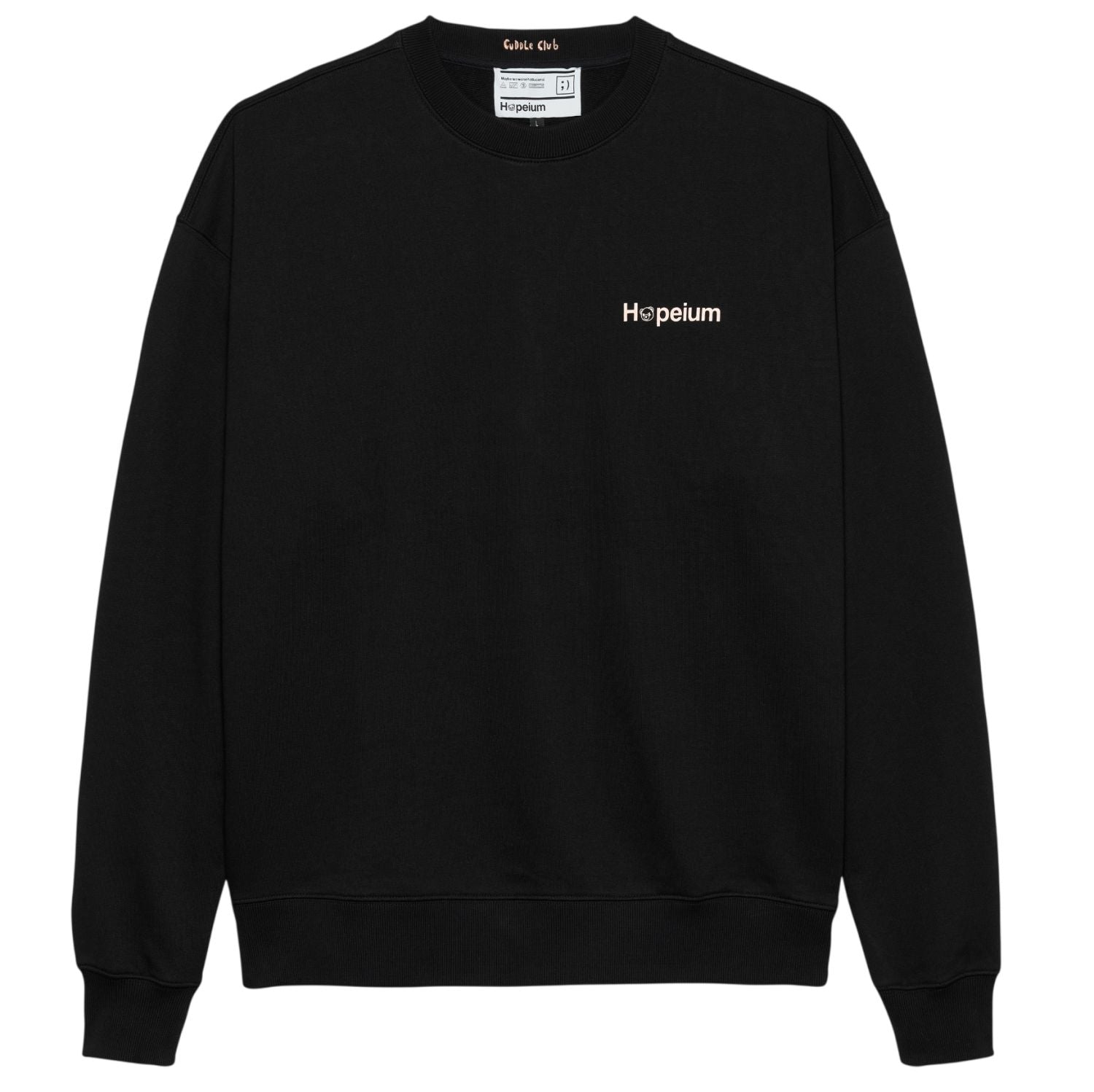 Hopeium Logo Sweater Zwart