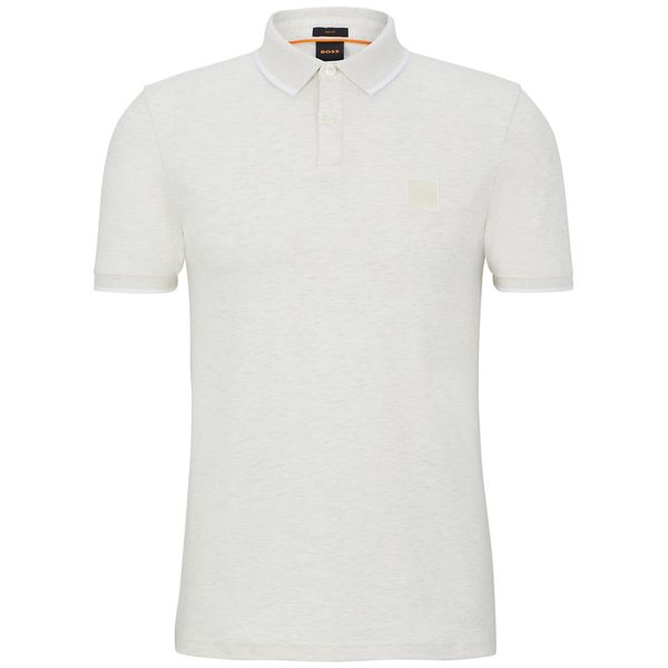 hugo boss passertip polo licht grijs
