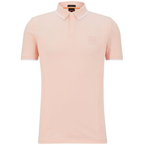 hugo boss passertip polo roze