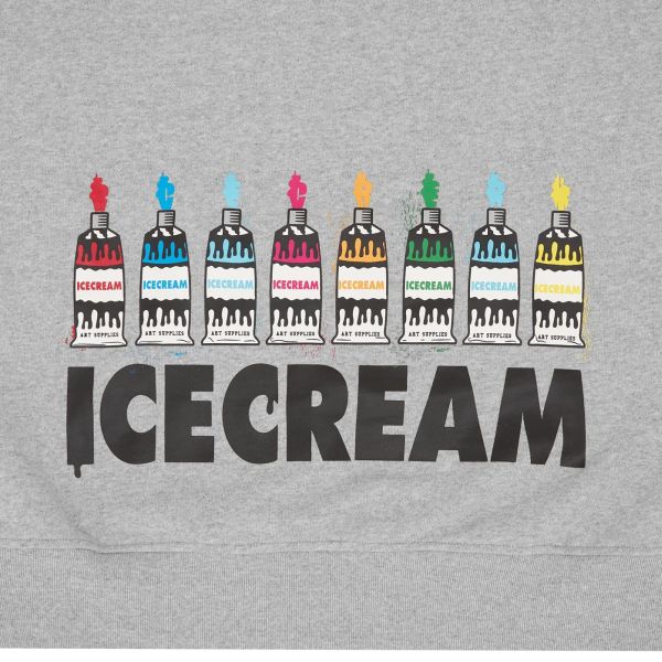 Icecream Art Supplies Popover Hoodie Grijs