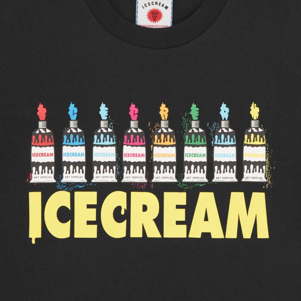 Icecream Art Supplies T-shirt Zwart