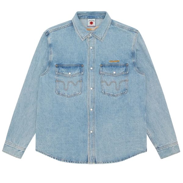 Icecream Chainstitch Light Wash Spijkerjas Licht Blauw