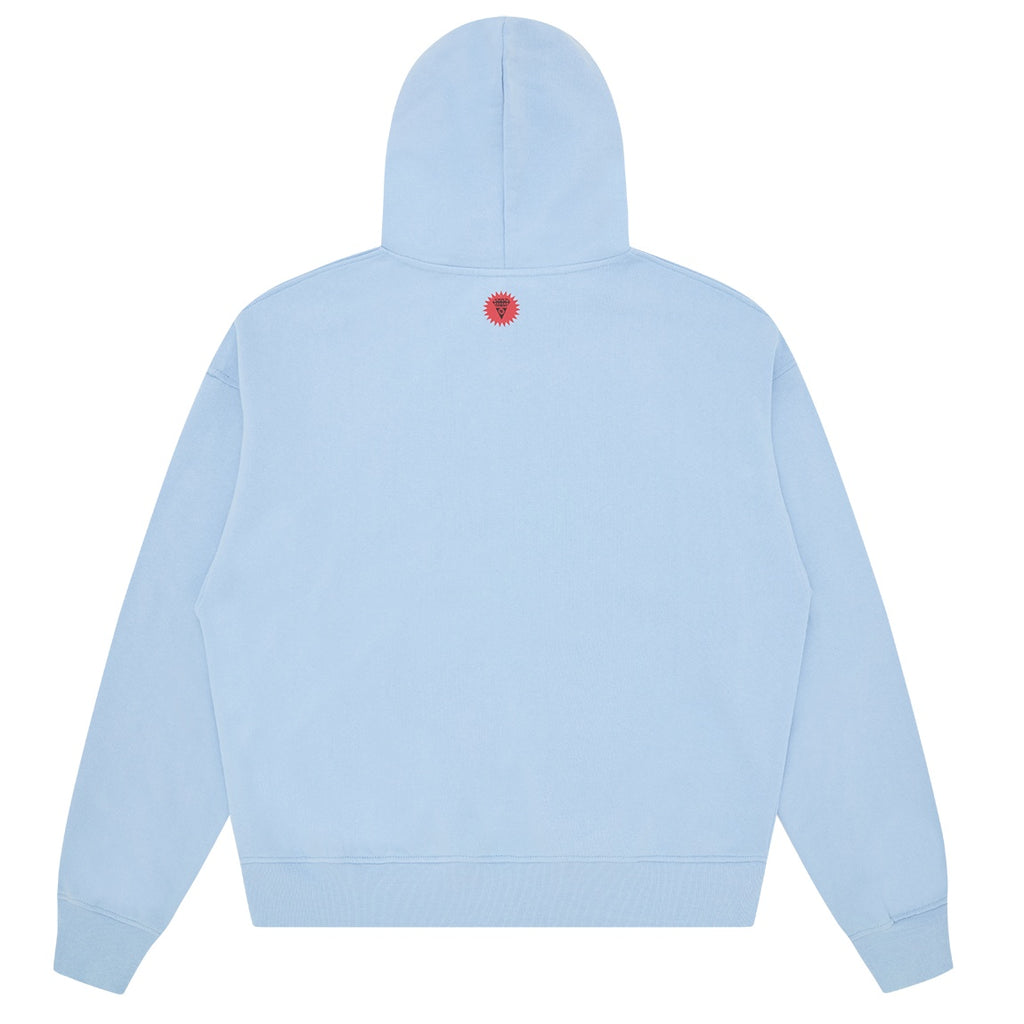 Icecream College Applique Running Dog Hoodie Licht Blauw