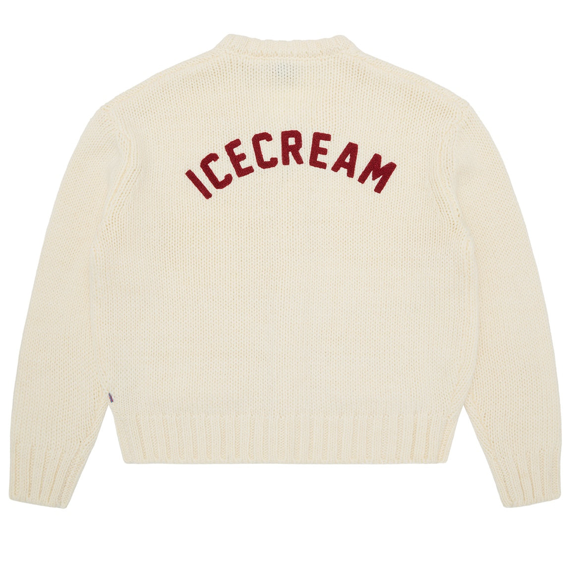 Icecream College Knitted Cardigan Off White