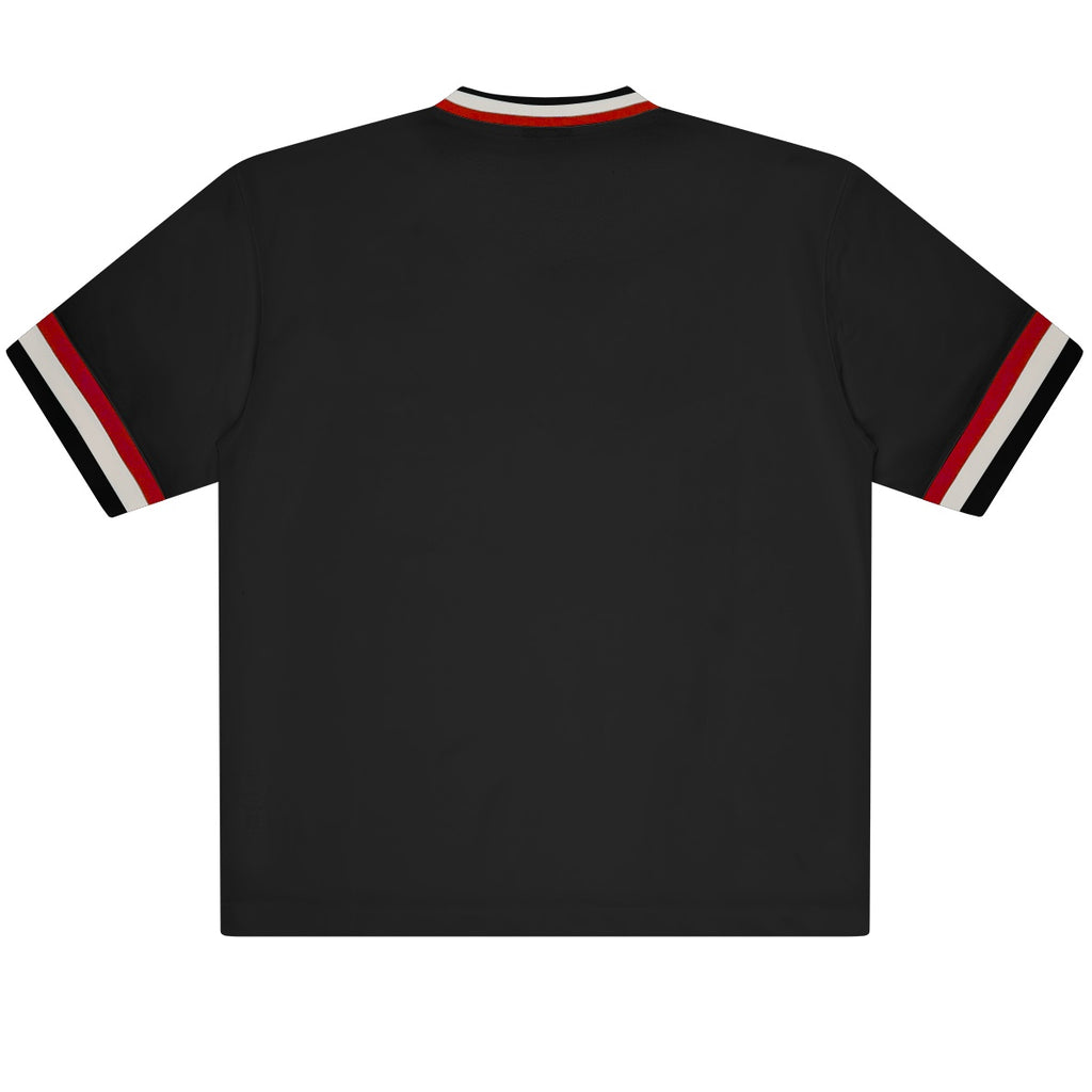 Icecream College V-Neck Sports Jersey Zwart