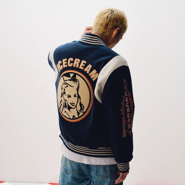 Icecream Collegiate Patch Varsity Jack Navy