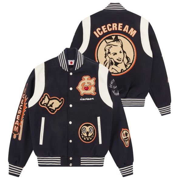 Icecream Collegiate Patch Varsity Jack Navy
