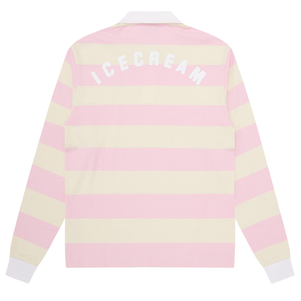 Icecream Cones & Bones Rugby Shirt Roze/Off White