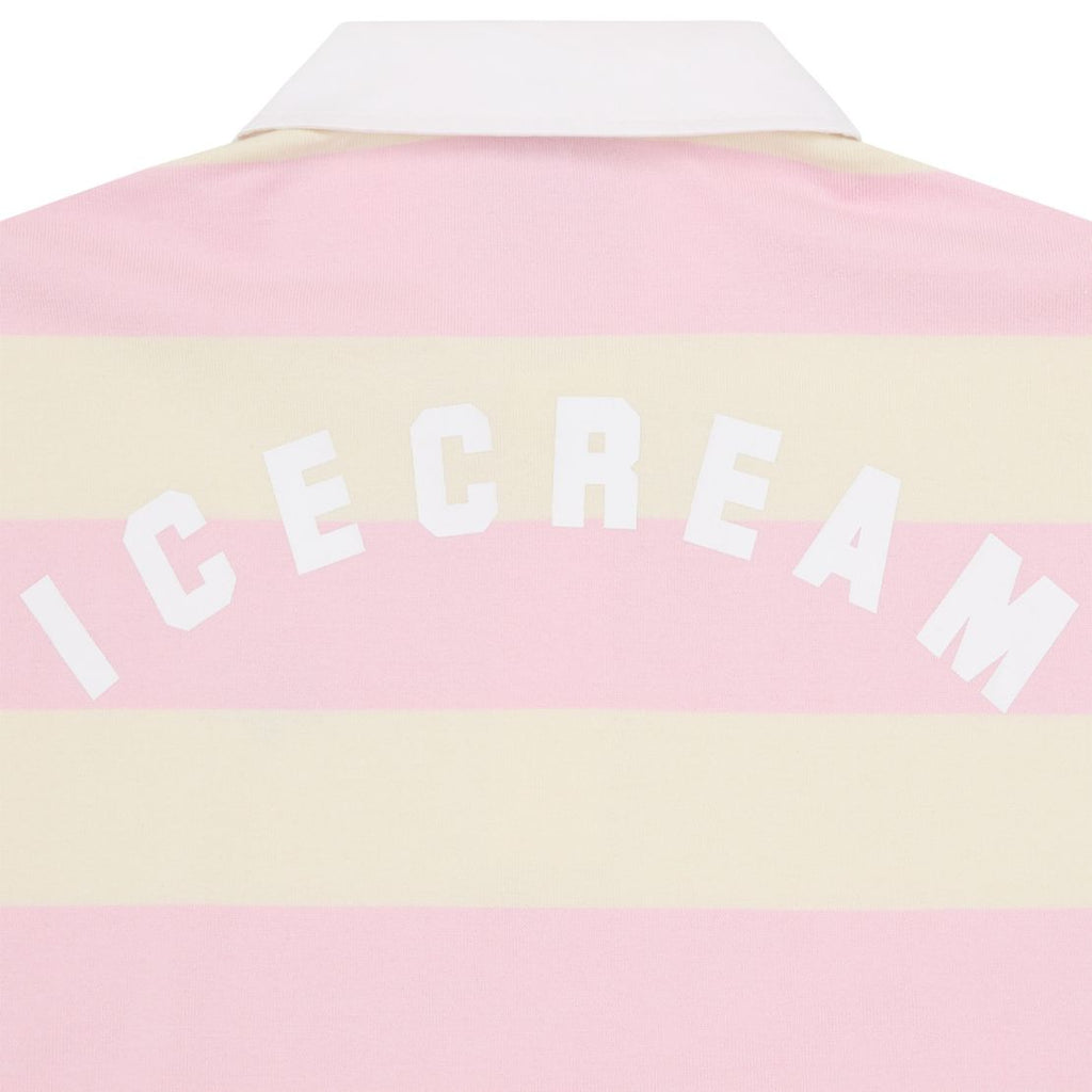 Icecream Cones & Bones Rugby Shirt Roze/Off White