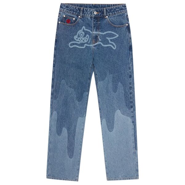 Icecream Lazer Drip Jeans Blauw