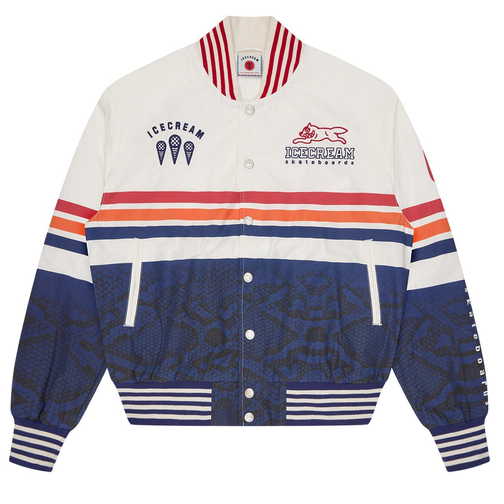 Icecream Moto Lightweight Bomber Jack Off White/Blauw