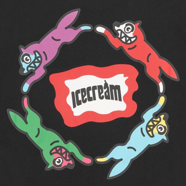 Icecream Roundabout T-shirt Zwart