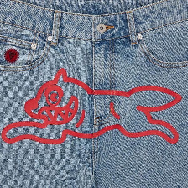 Icecream Running Dog Jeans Licht Blauw
