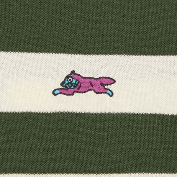 Icecream Running Dog Striped Rugby Polo Groen