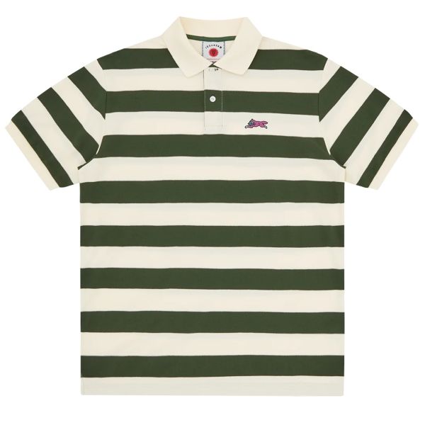 Icecream Running Dog Striped Rugby Polo Groen