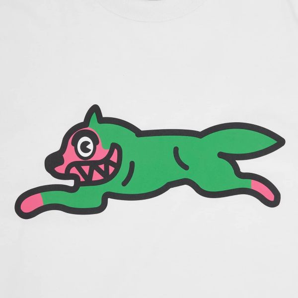Icecream Running Dog T-shirt Wit