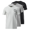 In Gold We Trust Basic T-shirt 3-Pack Zwart/Grijs/Wit