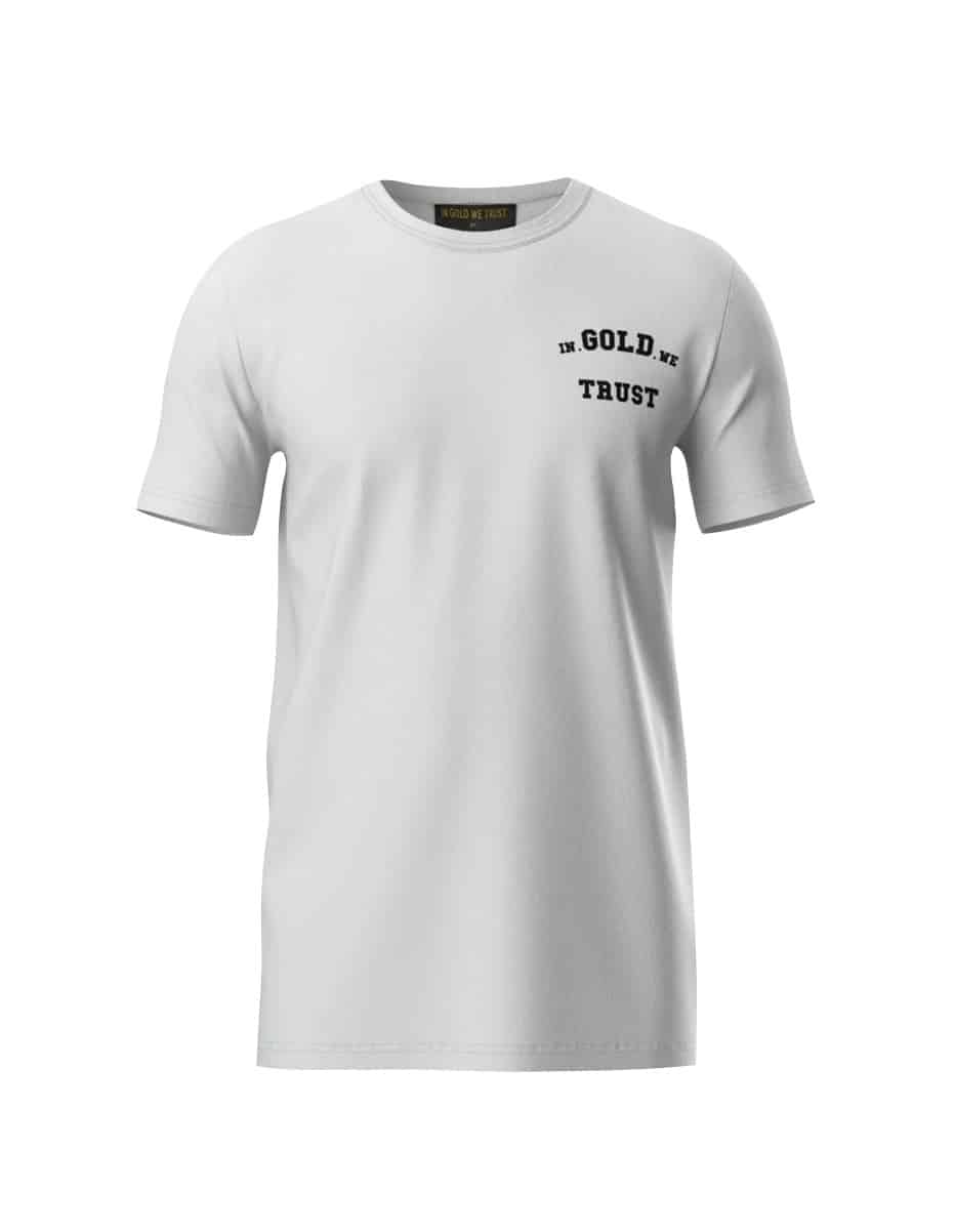 In Gold We Trust Basic T-shirt Wit