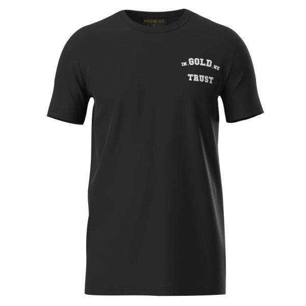 In Gold We Trust Basic T-shirt Zwart