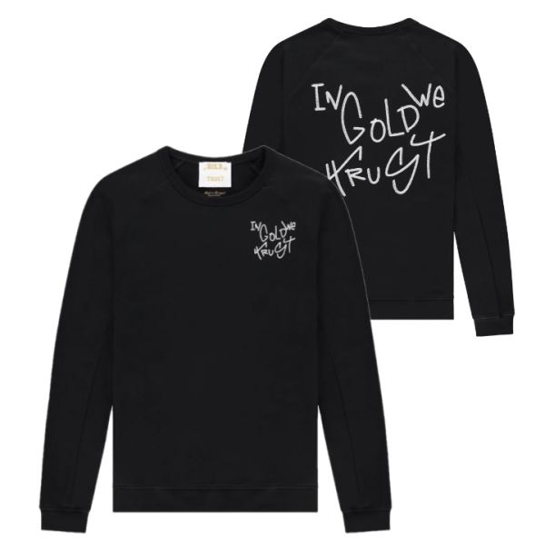 in gold we trust houston sweater zwart