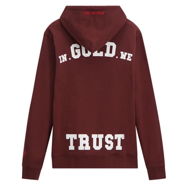In Gold We Trust The Notorious Hoodie Bordeaux