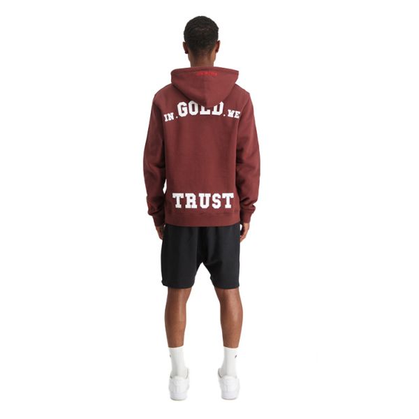 In Gold We Trust The Notorious Hoodie Bordeaux