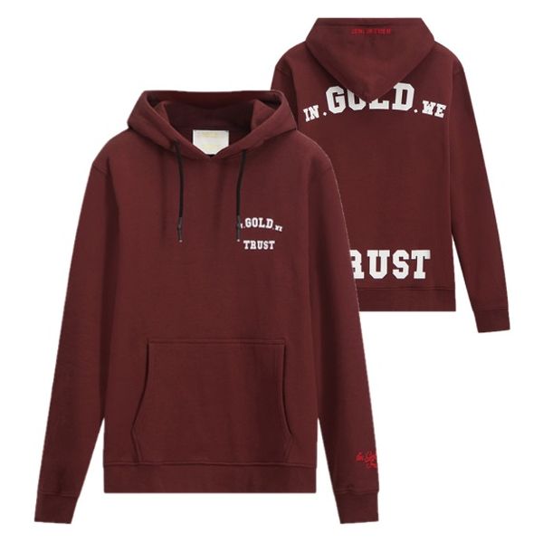 In Gold We Trust The Notorious Hoodie Bordeaux