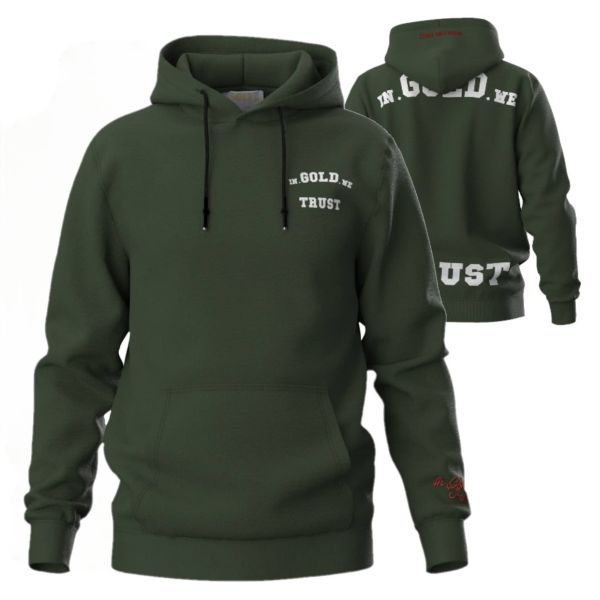 In Gold We Trust Notorious Hoodie Donker Groen