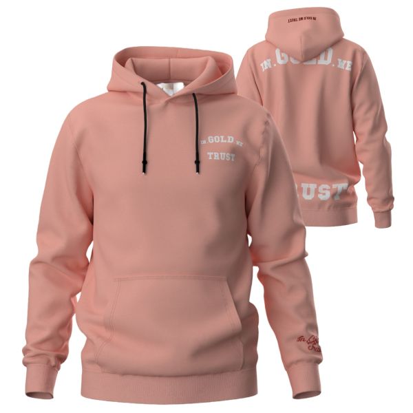 In Gold We Trust The Notorious Hoodie Peach