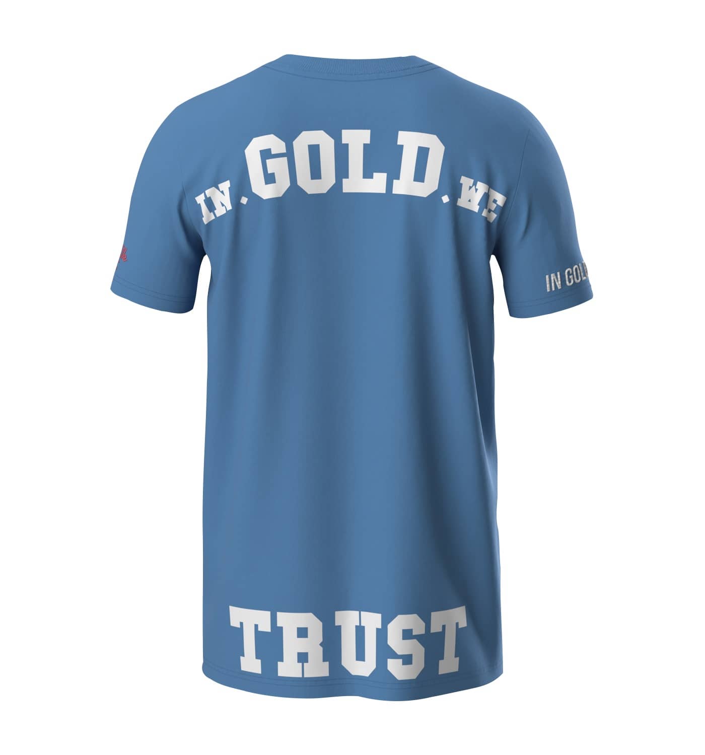 In Gold We Trust Pusha T-shirt Blauw IGWTT-050