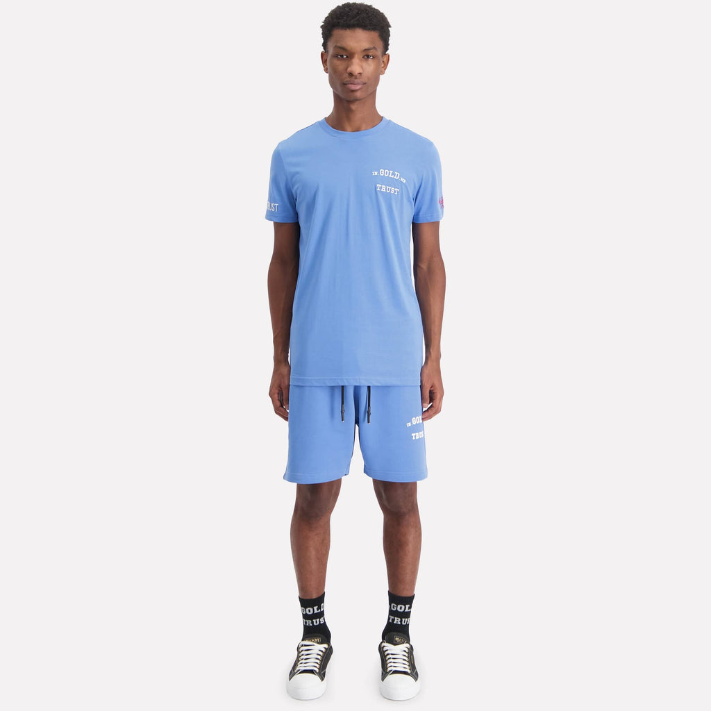 In Gold We Trust Pusha T-shirt Blauw IGWTT-050