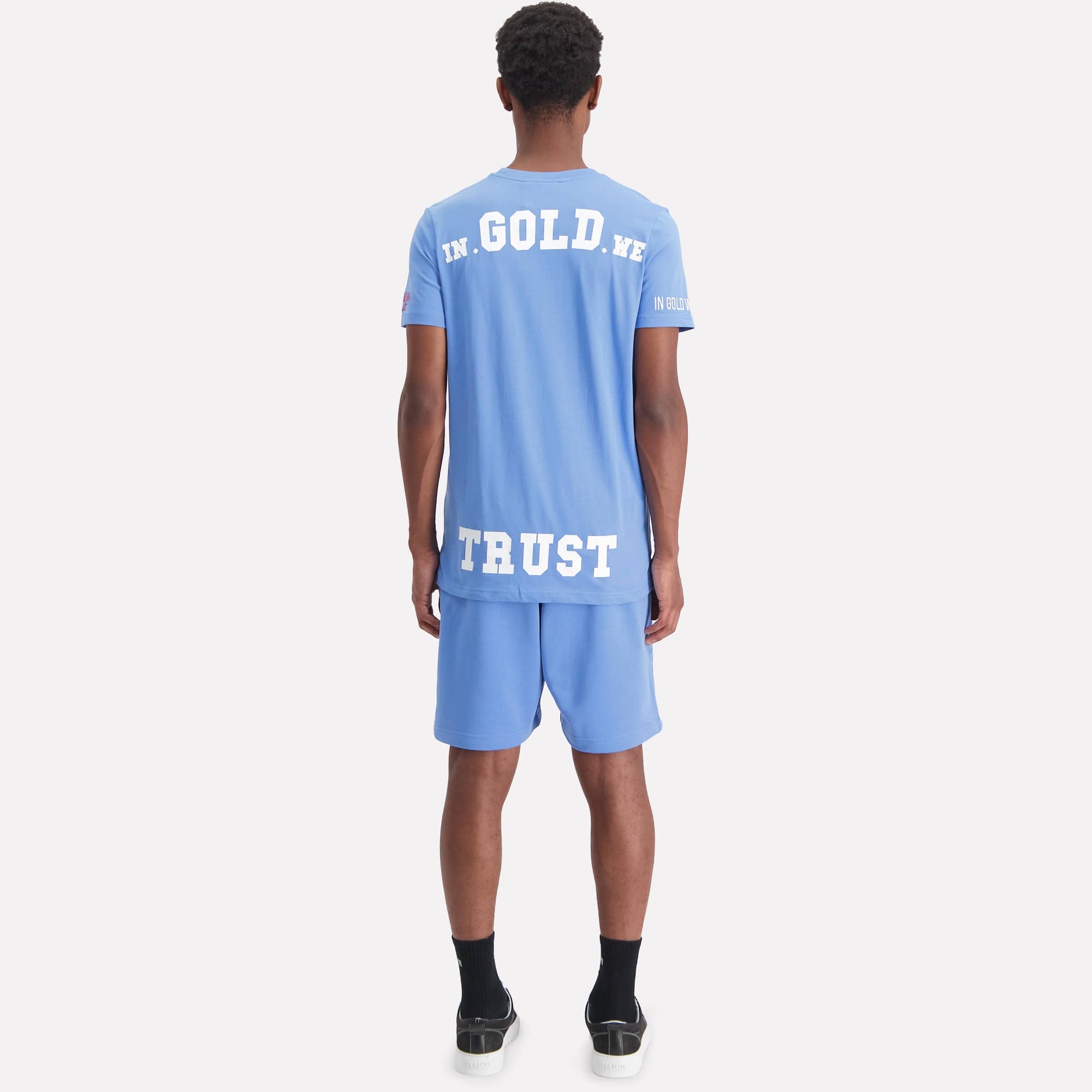 In Gold We Trust Pusha T-shirt Blauw IGWTT-050