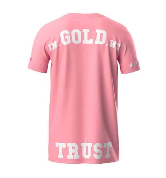 In Gold We Trust Pusha T-Shirt Roze