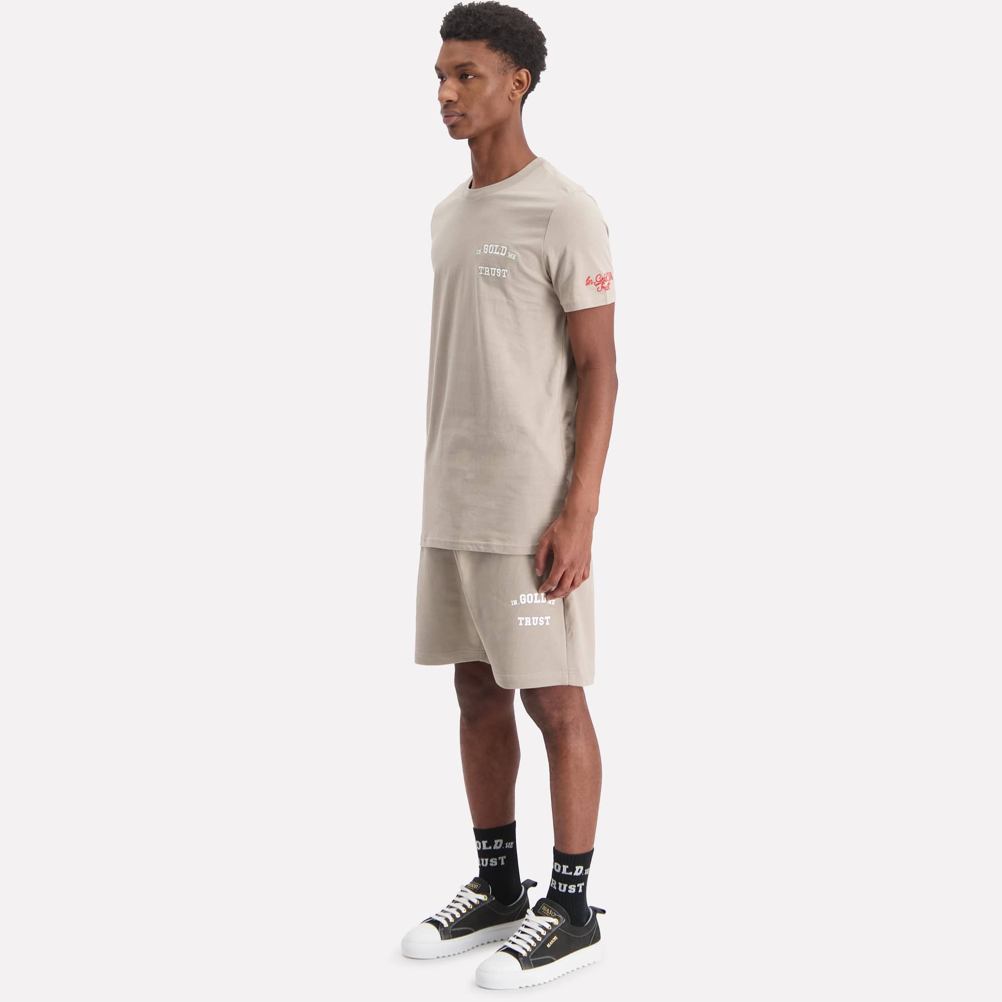 In Gold We Trust Pusha T-shirt Zand IGWTT-050